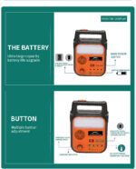 AT-9012 DAT solar energy system kits home solar lighting system rechargeable emergency light - Image 4